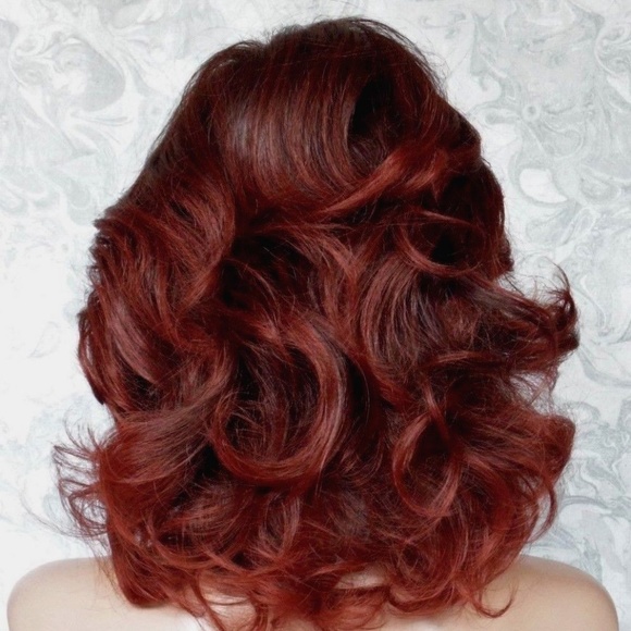Thick Wavy Brown/Auburn Heat Resistant Wig main image 5